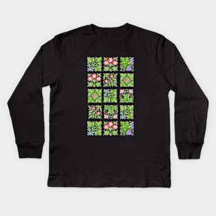 Tudor Flower Parterre Kids Long Sleeve T-Shirt